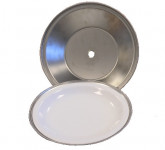 Porcelánový TALÍŘ JEDNODÍLNÝ 260 MĚLKÝ, talíř zdravotnícky průměr 260mm Tabletový systém pro typ Combiset, Thermoset, Abner - ABNER - Tabletové stravovací systémy