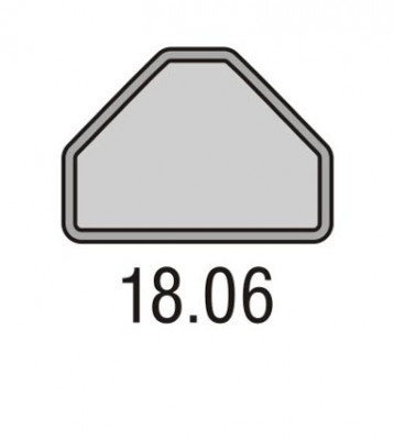 PODNOS GLASS TRAPEZ T 18.06 480X340 písková khaki - ABNER - Jídelní podnosy pro gastronomii - Sklolaminátové podnosy