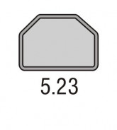 PODNOS GOLD 5.23 TRAPEZ 492×343 - ABNER - Jídelní podnosy pro gastronomii