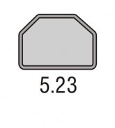 PODNOS GOLD 5.23 TRAPEZ 492×343 - ABNER - Jídelní podnosy pro gastronomii