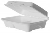 EKO MenuBox 2-dílný 230x150x70mm z cukrové třtiny, 50ks - Eko jednorázové nádobí a obaly - Bagasse Menuboxy z cukrové třtiny