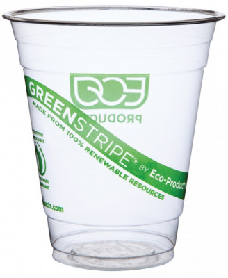 GreenStripe Cold Cup 355ml PLA eko kelímek na nápoje, 50ks (2,70 za kus) - Eko jednorázové nádobí a obaly - Eko kelímky