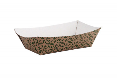 EKO Papírová miska na nachos, hranolky 165x110x38mm, 1000ks - Eko jednorázové nádobí a obaly - Papírové misky, tácky