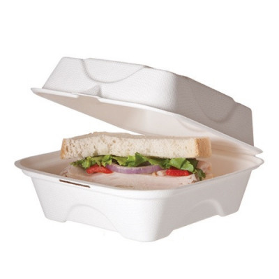 MenuBox z cukrové třtiny 150x150x75mm, bal.50ks - Eko jednorázové nádobí a obaly - Bagasse Menuboxy z cukrové třtiny