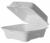 EKO MenuBox na hamburger 150x150x75mm, 50ks - Eko jednorázové nádobí a obaly - Bagasse Menuboxy z cukrové třtiny
