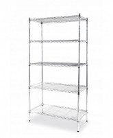 Skladový regál 5 polic 455x910x1840mm - Nerezové regály a police
