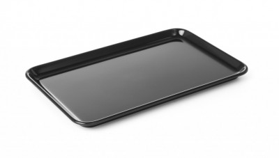 Podnos černý melamín 270x210x17mm do chladících i vyhřívaných vitrín -20 až 70°C - Gastro příslušenství - CATERING Servírovací podnosy, misky, vaničky, košíky - CATERING tácy, podnosy