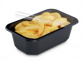 PP Miska zatavovací 1-dílná černá 178x113x60, 750ml, bal.80ks - Vakuové baličky, Vakuové sáčky, Sous Vide vařiče - Stroje. misky, folie pro zatavování do misek
