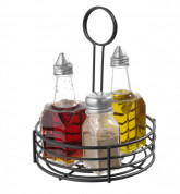 Servírovací černý stojan na kořenky kulatý ø165x205mm - Gastro příslušenství - CATERING Servírovací podnosy, misky, vaničky, košíky