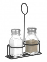 Servírovací černý stojan na 2 kořenky 135x65x200mm - Gastro příslušenství - CATERING Servírovací podnosy, misky, vaničky, košíky