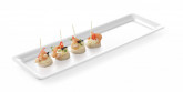 Servírovací tác GN 2/4 bílý melamin 530x165x20mm - Gastro příslušenství - CATERING Servírovací podnosy, misky, vaničky, košíky
