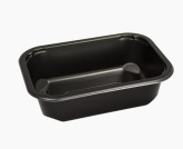 PP Miska zatavovací 350ml černá 160x112x45mm, krt  528ks - Vakuové baličky, Vakuové sáčky, Sous Vide vařiče - Stroje. misky, folie pro zatavování do misek