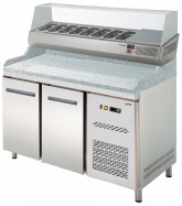 Pizza stůl s vitrínkou RTP 2D  (REDFOX) - Chladicí a Mrazicí zařízení - Chladicí pizza stoly SALADETY