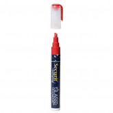 Securit® Silný voděodolný popisovač, šířka hrotu 2 - 6 mm, 1ks Red - Barový, restaurační servis a hotelové doplňky - Popisovače na tabuli a sklo