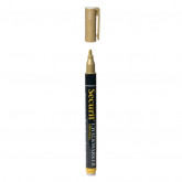 Mikro křídový popisovač, šířka hrotu: 1 - 2 mm, Gold - Barový, restaurační servis a hotelové doplňky
