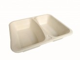 Miska zatavovací 2D cukrová třtina 227x178x48mm, bal.50ks - Eko jednorázové nádobí a obaly - Bagasse Menuboxy z cukrové třtiny