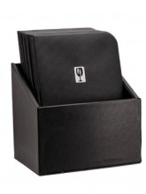 Box s jídelními lístky ESSENTIAL , černá (20 ks) - Barový, restaurační servis a hotelové doplňky