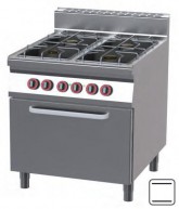 Plynový sporák s elektrickou troubou statickou SPT 90/80-21 GE (REDFOX) - Řada 900 - Sporáky