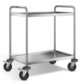 Vozík servírovací svařený SW8x5-2 police (900x600mm) - Servírovací vozíky a vozíky pod přepravky - Servírovací vozíky 2 police