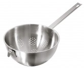 Cedník s háčkem perforovaný (Ø26, v=14cm) rukojeť 25 cm - Gastro příslušenství - Cedníky, Síta, Pasírky, Mačkadla