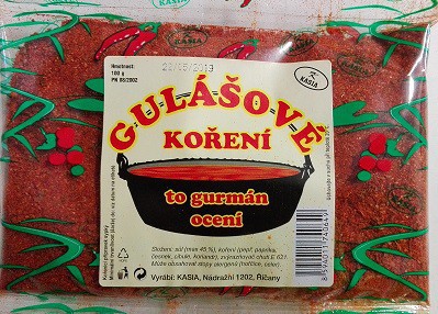 Gulášové koření bez lepku 100g Kasia - - Koření - Kořenící směsi - Kořenící směsi do 100g