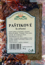 Paštikové koření - koření na paštiku 25g BENKOR - - Koření - Kořenící směsi