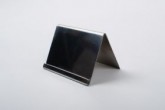 Nerezová cenovka stříška 75x50 mm - Cenovky - Držáky cenovek