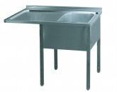 Stůl pracovní jednodřez MSJOL/M 140x70x90 - Baterie, Dřezy - Dřezy nástěnné a stolové