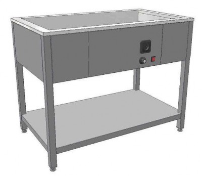 Výdejní stůl s ohřevem vanový KSVOH-4LS 1500x700x850 - Vodní lázně a Ohřívače talířů - Vodní lázně - Vodní lázně stabilní