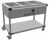 Výdejní stůl s ohřevem s oddělenými lázněmi KSVOL-2L 790x705x850 - Vodní lázně a Ohřívače talířů - Vodní lázně
