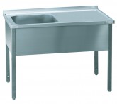 Stůl pracovní jednodřez MSJOP 180x60x90 - Baterie, Dřezy - Dřezy nástěnné a stolové