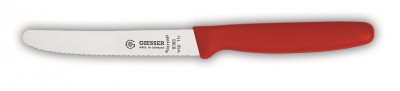 Nůž vroubkovaný Giesser 8365 wsp 11r červený - na rajčata, na pečivo - Nože, Ocílky, Rukavice, Zástěry - Giesser - Nože speciální