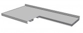 Pracovní deska celonerezová 1600x800 - Nerezové pracovní stoly - Pracovní desky