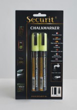 Securit® Tekutý křídový popisovač 2-6mm, sada 2ks žlutý - Barový, restaurační servis a hotelové doplňky - Popisovače na tabuli a sklo
