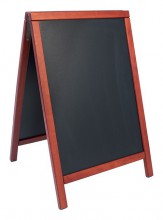 Securit® Nabídková stojanová tabule Duplo Sandwich 55x85cm mahagon - Barový, restaurační servis a hotelové doplňky - Nabídkové tabule Áčkové