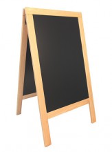 Securit® Nabídková stojanová tabule Duplo Sandwich 70x135cm přírodní dřevo - Barový, restaurační servis a hotelové doplňky - Nabídkové tabule Áčkové