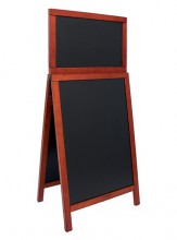 Securit® Nabídková stojanová tabule Duplo Top Sandwich 55x120cm mahagon - Barový, restaurační servis a hotelové doplňky - Nabídkové tabule Áčkové