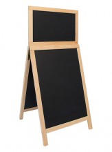 Securit® Nabídková stojanová tabule Duplo Top Sandwich 55x120cm přírodní dřevo - Barový, restaurační servis a hotelové doplňky - Nabídkové tabule Áčkové