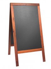 Securit® Nabídková stojanová tabule Woody Sandwich 70x125cm mahagon - Barový, restaurační servis a hotelové doplňky - Nabídkové tabule Áčkové