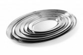 Servírovací nerezový tác ovál 240x170mm - Gastro příslušenství - CATERING Servírovací podnosy, misky, vaničky, košíky