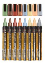 Securit® Tekutý křídový popisovač 2-6mm, sada 8ks různé přírodní barvy - Barový, restaurační servis a hotelové doplňky - Popisovače na tabuli a sklo