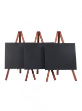 Securit® Stolní stojánek s popisovací tabulkou MINI 15x24cm (3ks),Mahagon - Barový, restaurační servis a hotelové doplňky - Nabídkové tabule stolní