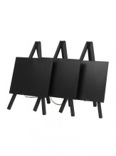 Securit® Stolní stojánek s popisovací tabulkou MINI 15x24cm (3ks),Černá - Barový, restaurační servis a hotelové doplňky - Nabídkové tabule stolní