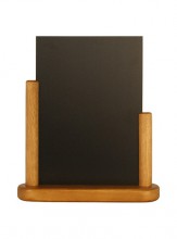 Securit® Stolní stojánek s popisovací tabulkou střední,teak - Barový, restaurační servis a hotelové doplňky - Nabídkové tabule stolní