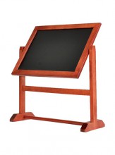 Securit® Otočná stolní popisovací tabulka A5, tmavě hnědá - Barový, restaurační servis a hotelové doplňky - Nabídkové tabule stolní