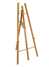 Securit® Dřevěný třínohý stojan 70x165 cm, teak - Barový, restaurační servis a hotelové doplňky - Nabídkové tabule Áčkové