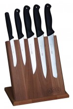 Souprava Magnetický stojan s 5 noži Optima Line - Nože, Ocílky, Rukavice, Zástěry - KDS