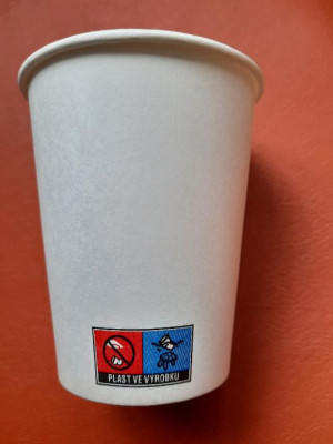 Papírový kelímek bílý 0,3l na kafe, čaj, svařák bal. 50ks - Obalový materiál - Kelímky