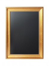 Securit® Nástěnná popisovací tabule GOLD 75x100 cm, zlatý ozdobný rám - Barový, restaurační servis a hotelové doplňky - Nabídkové tabule nástěnné