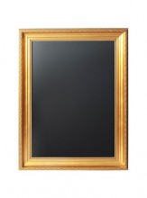 Securit® Nástěnná popisovací tabule GOLD 65x85 cm, zlatý ozdobný rám - Barový, restaurační servis a hotelové doplňky - Nabídkové tabule nástěnné